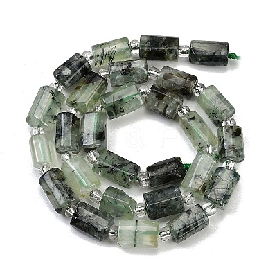 Natural Prehnite Beads Strands G-G162-D09-01-1