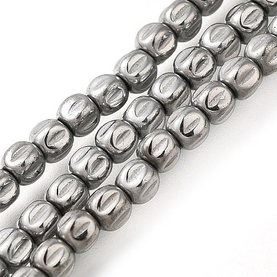 Electroplated Synthetic Non-magnetic Hematite Beads Strands G-C154-A01-01K-1