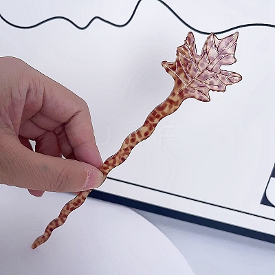 Leaf Cellulose Acetate(Resin) Hair Sticks PW-WG19700-03-1
