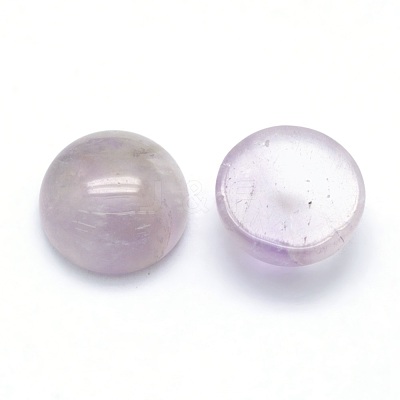 Natural Amethyst Cabochons G-P393-R56-10MM-1