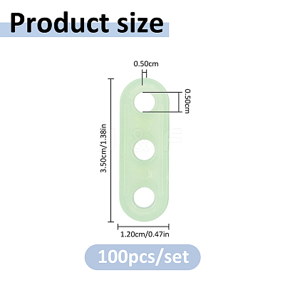 100Pcs Three-Hole Plastic Tent Rope Tensioner FIND-FH0018-28B-1