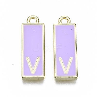 Alloy Enamel Pendants ENAM-T012-01V-RS-1