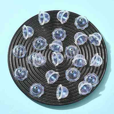 50Pcs Transparent Acrylic Bead Caps OACR-FS0002-41-1