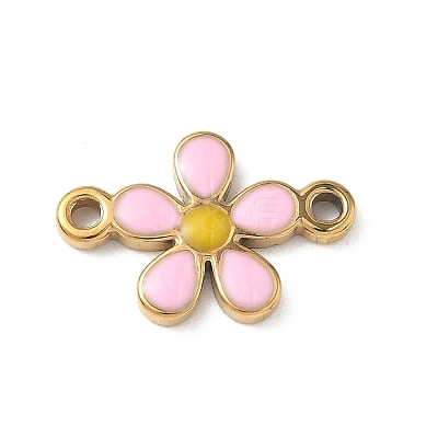 304 Stainless Steel Enamel Connector Charms STAS-G387-01G-1
