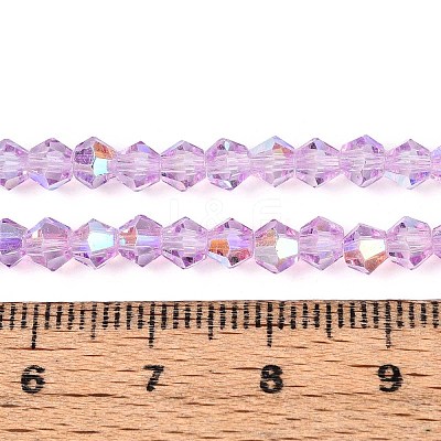 Transparent Glass Beads Strands X-EGLA-N021-4mm-04-1