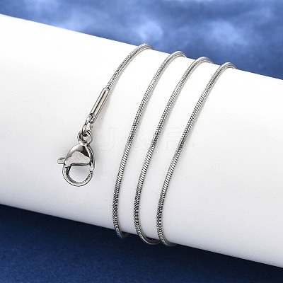 Tarnish Resistant 304 Stainless Steel Snake Chain Necklace Making STAS-P045-11P-1