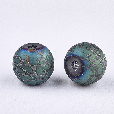 Electroplate Glass Beads X-EGLA-S178-03B-1