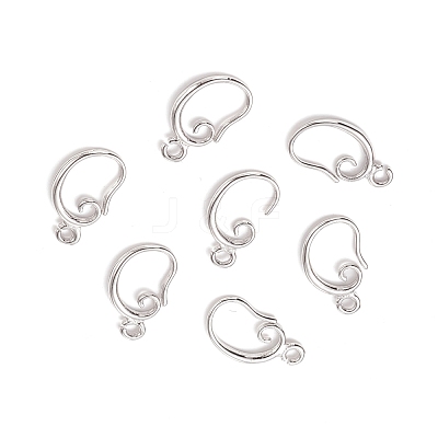 Brass Earring Hooks KK-F828-02P-1