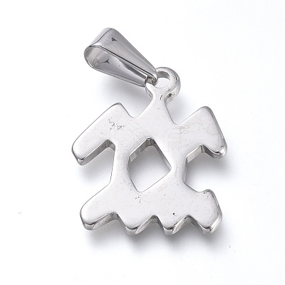 Non-Tarnish 304 Stainless Steel Pendants STAS-L210-06L-P-01-1