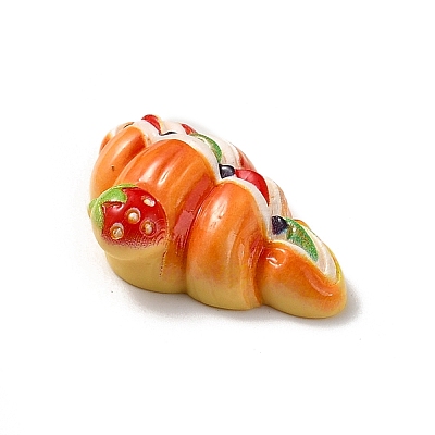 Opaque Resin Imitation Food Decoden Cabochons X-CRES-H001-03B-1