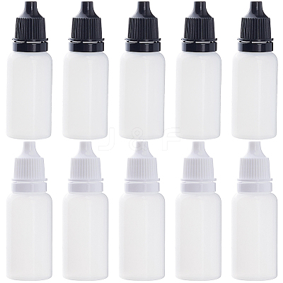 10Pcs 2 Styles PE Plastic Refillable Bottles AJEW-GF0013-39B-1
