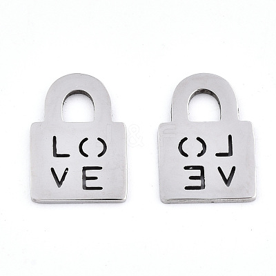 Non-Tarnish 201 Stainless Steel Charms STAS-S081-059-1