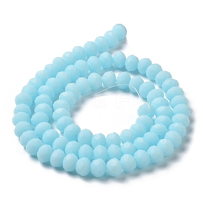 Glass Beads Strands EGLA-A034-P8mm-MD06-1
