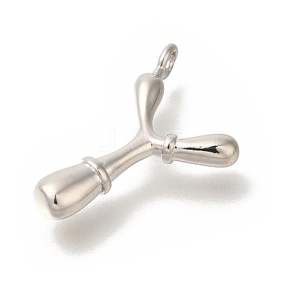 Rack Plating Brass Pendants KK-I722-08P-Y-1