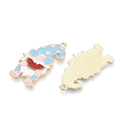 Alloy and Enamel Pendants ENAM-T021-20C-1