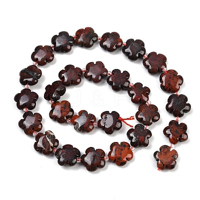 Natural Brecciated Jasper Beads Strands G-C220-E02-15mm-1