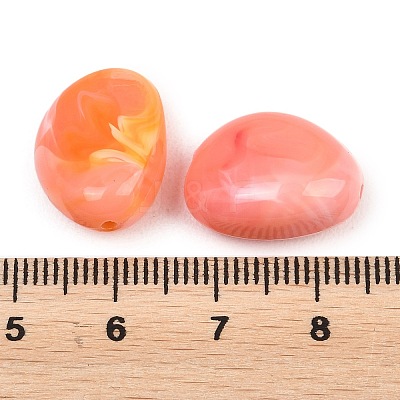Opaque Acrylic Imitation Gemstone Beads OACR-G064-09A-1