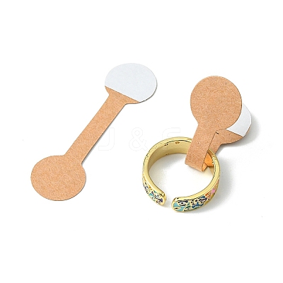 Paper Fold Over Blank Sticky Price Tags CDIS-YW0001-08B-1