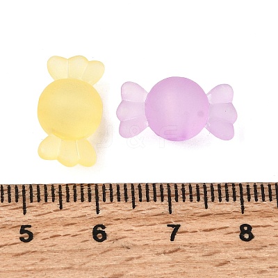 Frosted Transparent Acrylic Beads FACR-C001-01D-1
