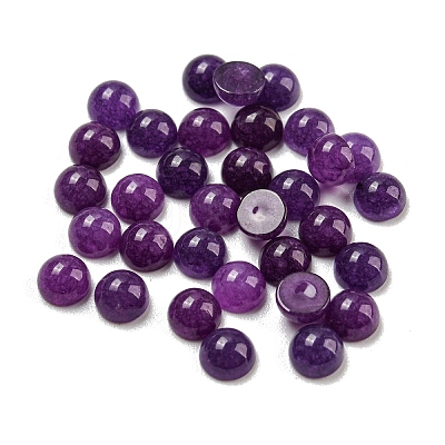 Natural White Jade Dyed Cabochons G-H309-03-22-1
