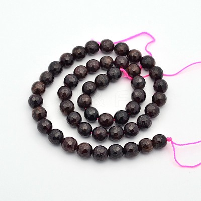 Natural Garnet Beads Strands G-E302-085-8mm-1