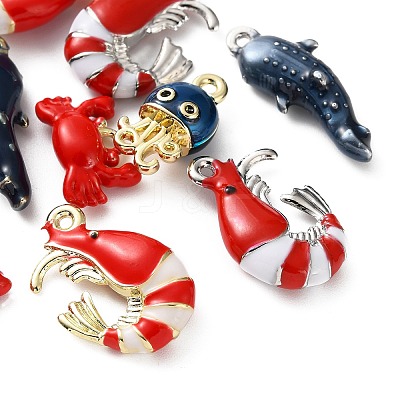 Alloy Enamel Pendants AL-CBA3844-03-1