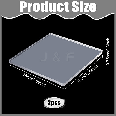 Silicone Reusable Gel Printing Plate for Arts and Crafts DIY-WH0816-134B-1