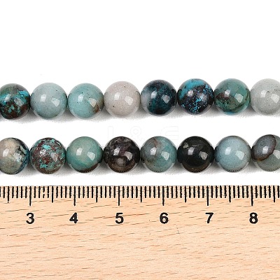 Natural Chrysocolla Beads Strands G-K405-B01-8mm-1