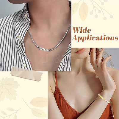 6Pcs 2 Colors Brass & Rhinestone Fold Over Clasps FIND-CJ0005-97-1