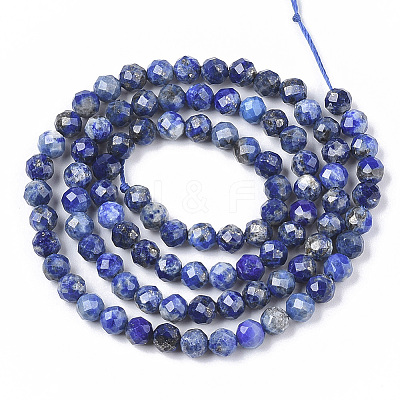 Natural Lapis Lazuli Beads Strands G-G682-40-5mm-1