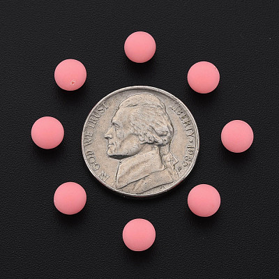 Opaque Acrylic Beads PAB702Y-B01-05-1