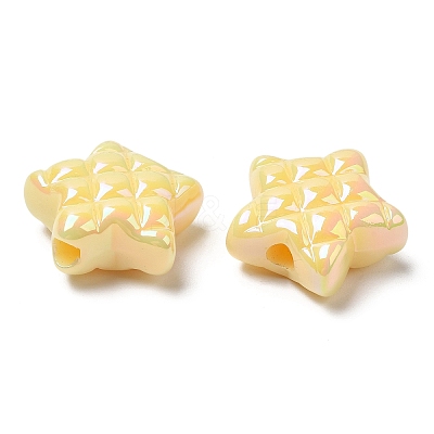 Opaque Acrylic Waffle Beads MACR-D074-03A-1