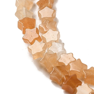 Natural Red Aventurine Beads Strands G-G085-B21-02-1