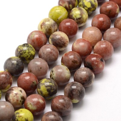 Natural Plum Blossom Jasper Beads Strands X-G-A163-02-6mm-1