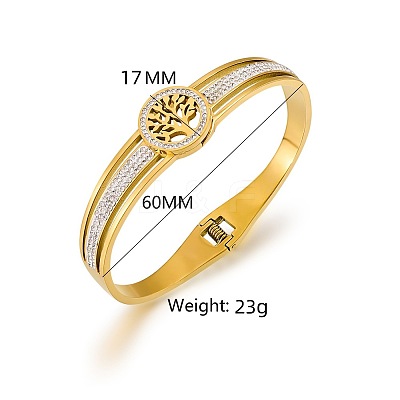 Stainless Steel Hinged Bangles for Women WGCD00D-01-1