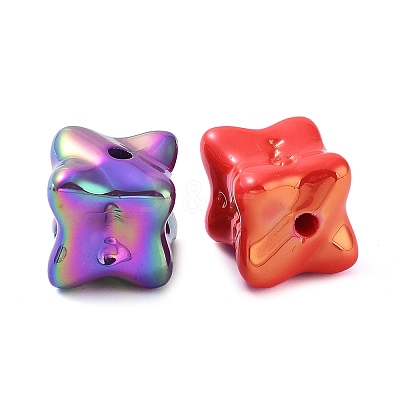 UV Plating Opaque Acrylic Beads X1-OACR-Z013-27-1