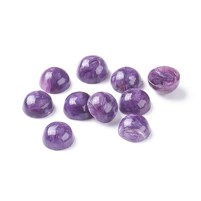 Natural Charoite Cabochons G-E557-08A-1