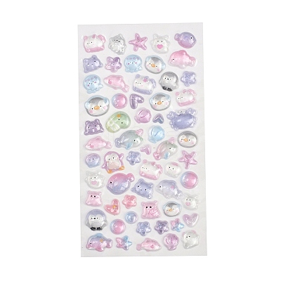 Epoxy Resin 3D Puffy Stickers DIY-G122-01H-1