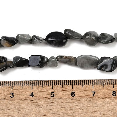 Natural Eagle Eye Stone Beads Strands G-Q060-D06-1