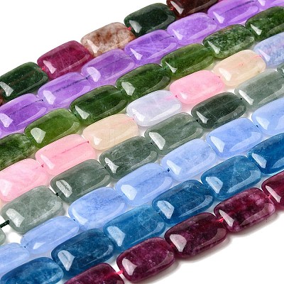 Natural Dyed Malaysia Jade Beads Strands G-B137-B02-01-1