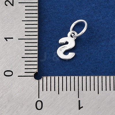 925 Sterling Silver Letter Charms LS-STER-C012-01S-S-1