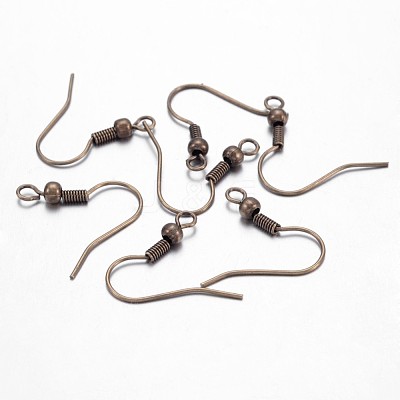 Antique Bronze Brass Earring Hooks X-KK-Q361-AB-1