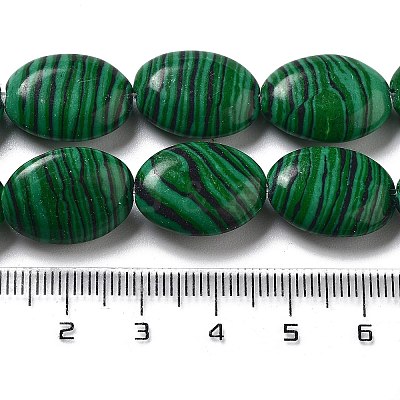 Synthetic Malachite Beads Strands G-P528-M06-01-1