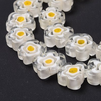 Handmade Millefiori Glass Bead Strands LAMP-J035-10mm-48-1
