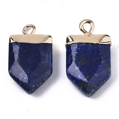 Natural Lapis Lazuli Pointed Pendants X-G-N326-34E-1