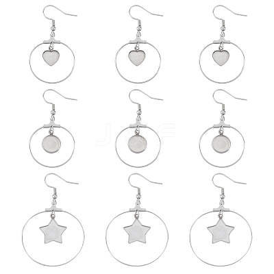 Stainless Steel Dangle Earrings STAS-UN0012-01-1