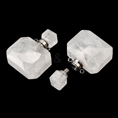 Gemstone Perfume Bottle Pendants G-L623-11P-1