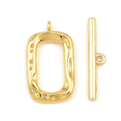 Brass Toggle Clasps KK-G548-41G-03-1
