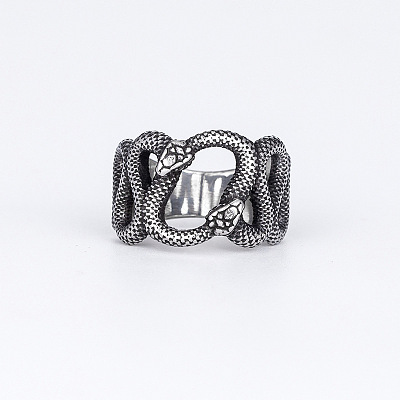 304 Stainless Steel Finger Rings for Men WG12A84-01-1