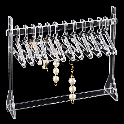1 Set Transparent Acrylic Earring Display Stands EDIS-PH0001-55A-1